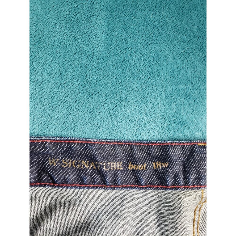 Talbots Jeans Size 18 W Womens Blue Stretch Pants Denim Ladies Mid Rise Bootcut - Picture 3 of 12